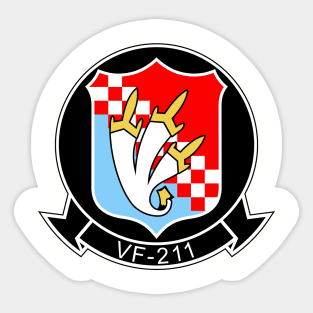 VF-211 Checkmates Squadron Patch Sticker